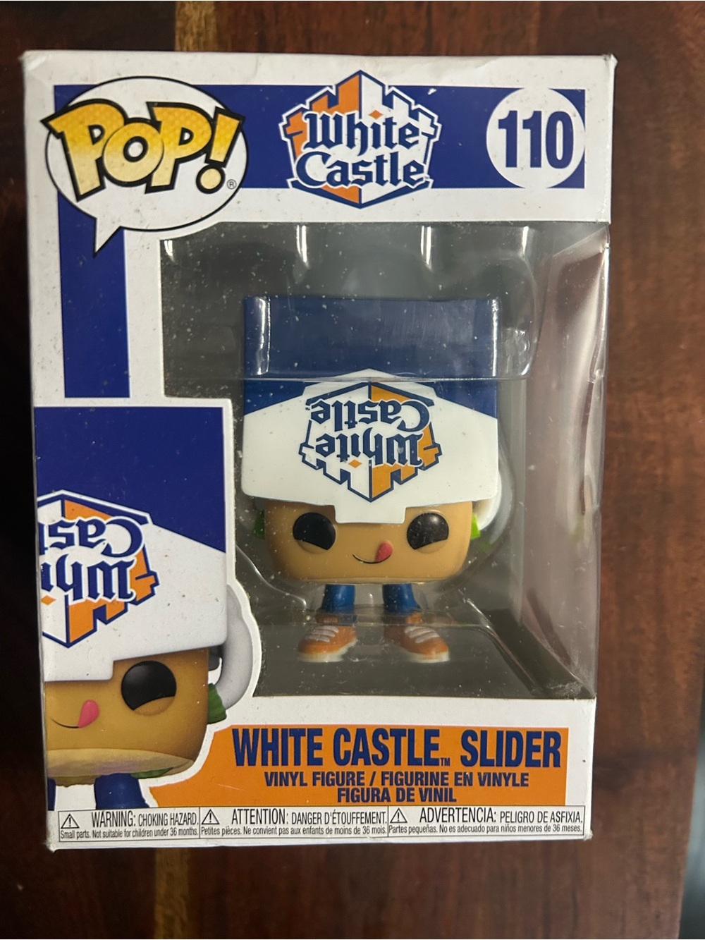 Funko White Castle Slider Vinyl Figure - Blue, White, Orange